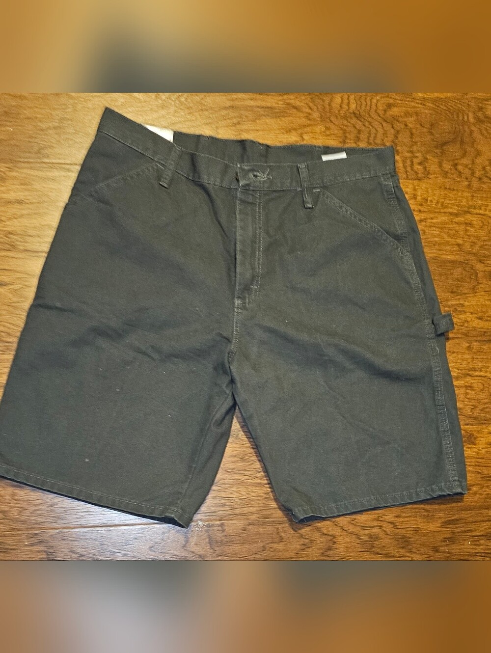 Wrangler Black Cargo Shorts with Utility Loop